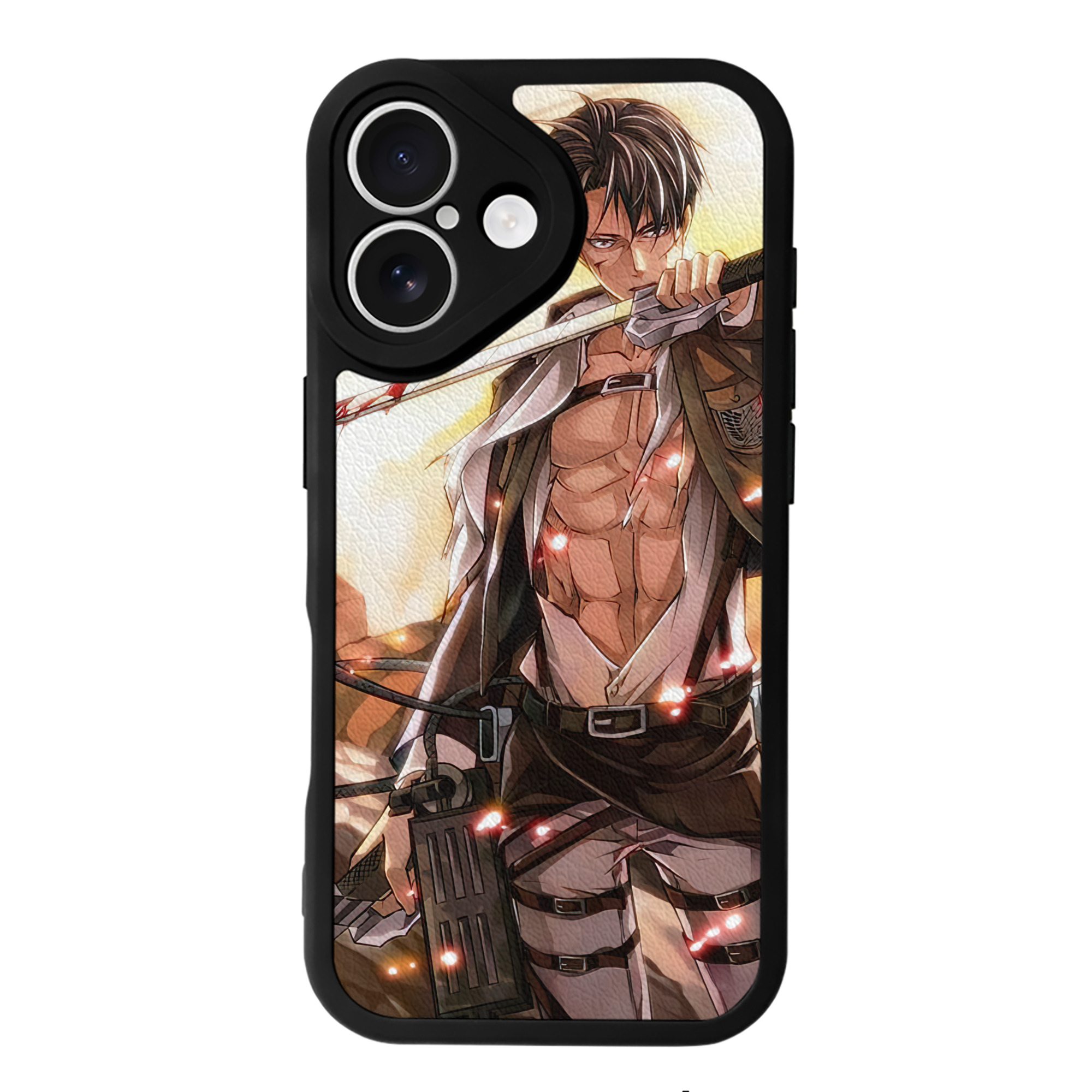 （画像用） 進撃の巨人 Attack on Titan 【iPhone 16シリーズ対応】シリコンスマホケース（レザー調） 材質：シリコン